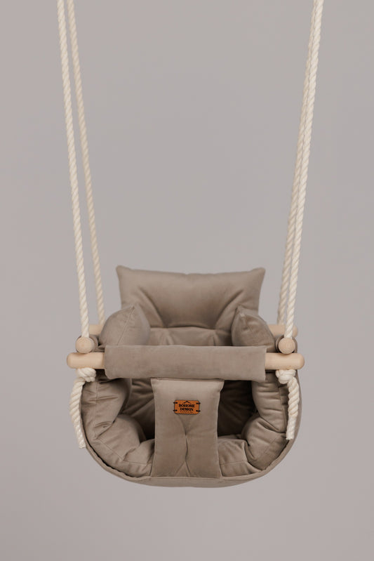 Luxury Sand Beige - Ručno rađena ljuljaška za bebe