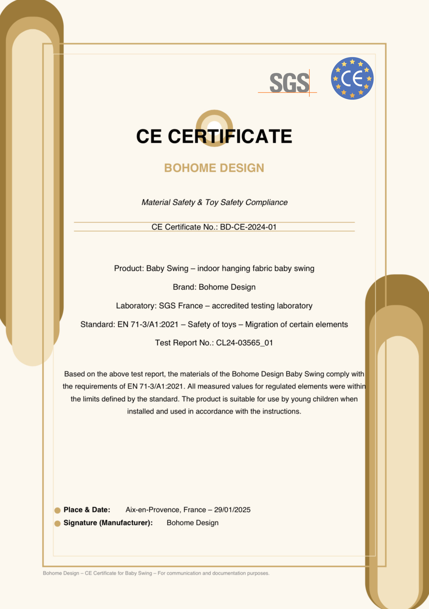 Alpine Dream Premium Ljuljaška - Ručno rađena ljuljaška za bebe