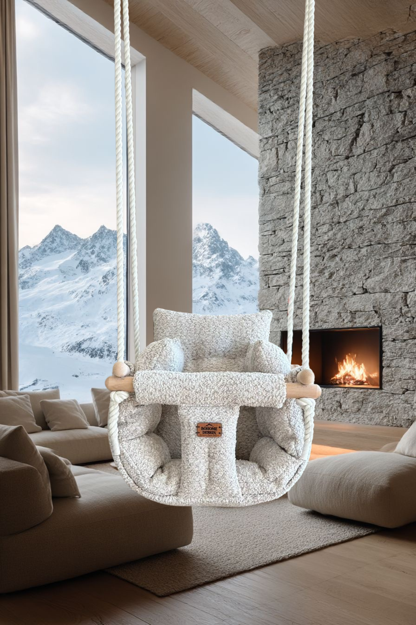 Alpine Champange Premium Ljuljaška - Ručno rađena ljuljaška za bebe