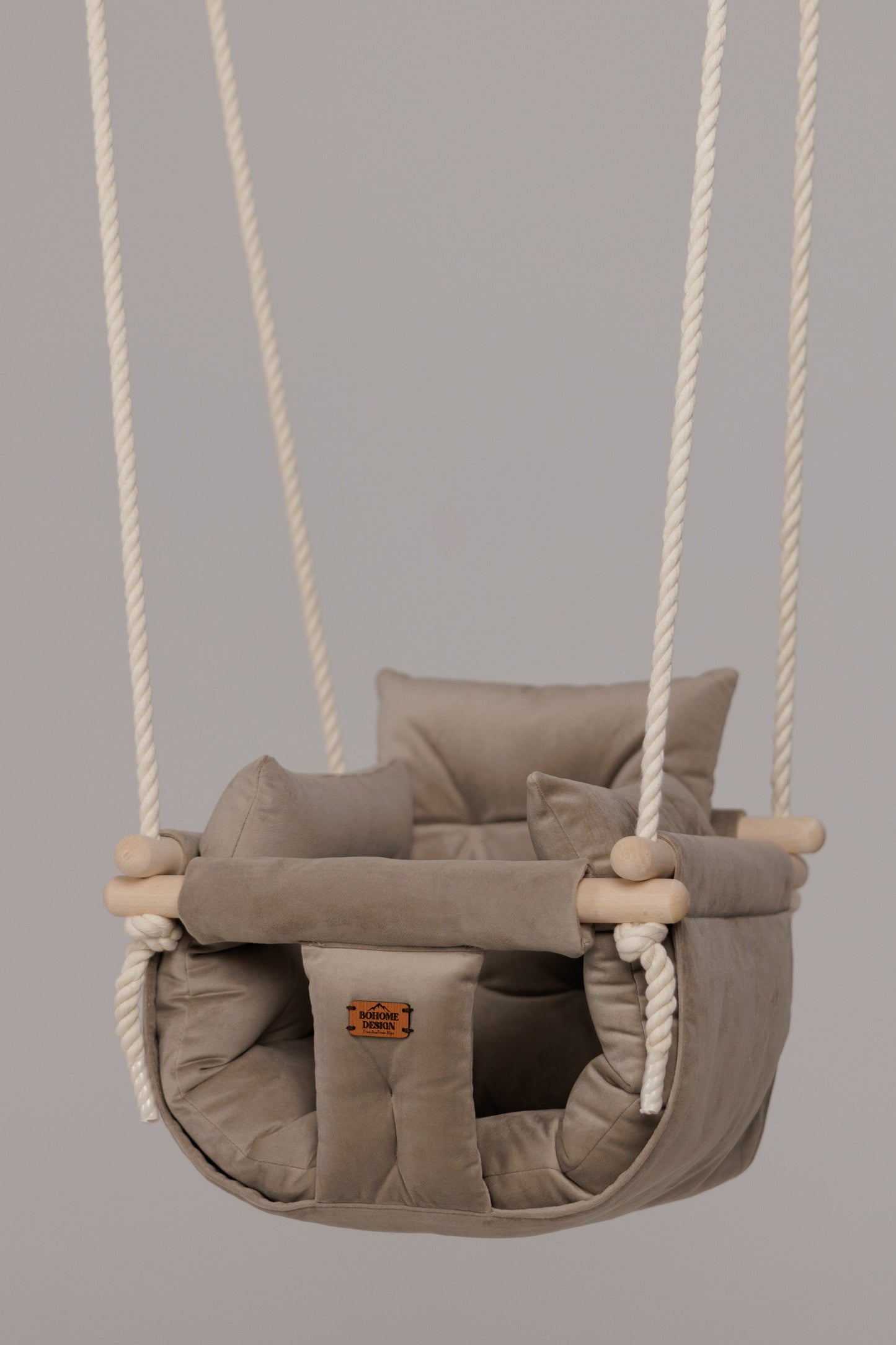 Luxury Sand Beige - Ručno rađena ljuljaška za bebe
