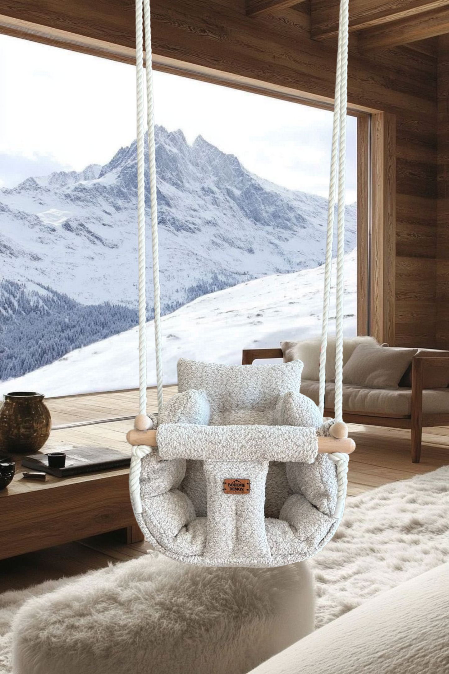 Alpine Champange Premium Ljuljaška - Ručno rađena ljuljaška za bebe