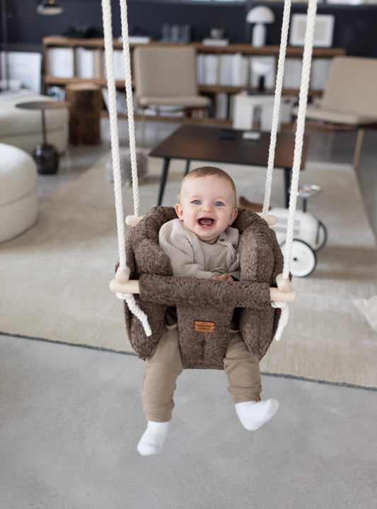 Alpine Chalet Premium Ljuljaška - Ručno rađena ljuljaška za bebe