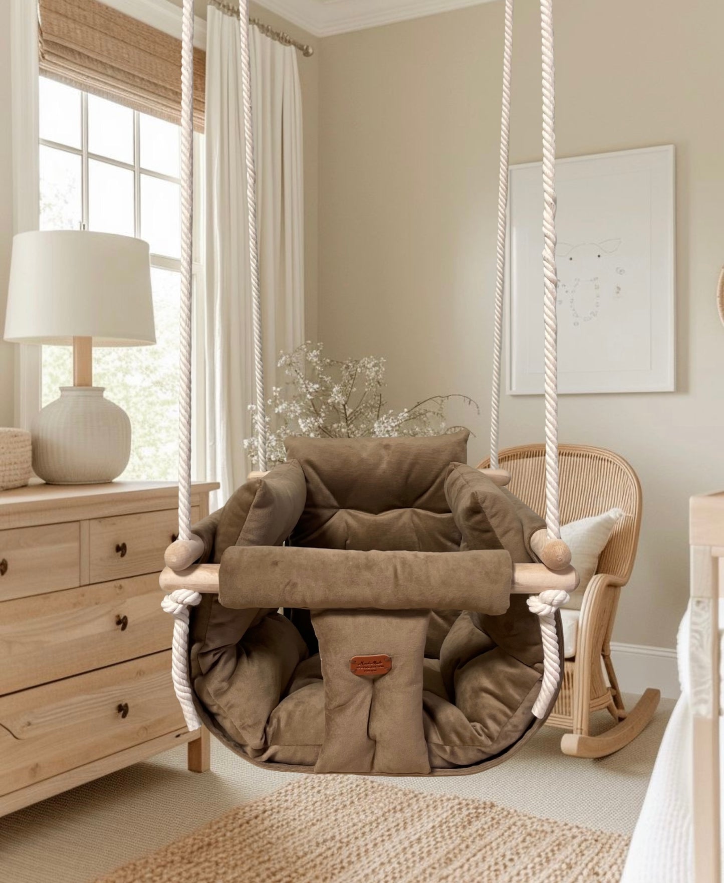 Luxury Teddy Brown plišana ljuljaška