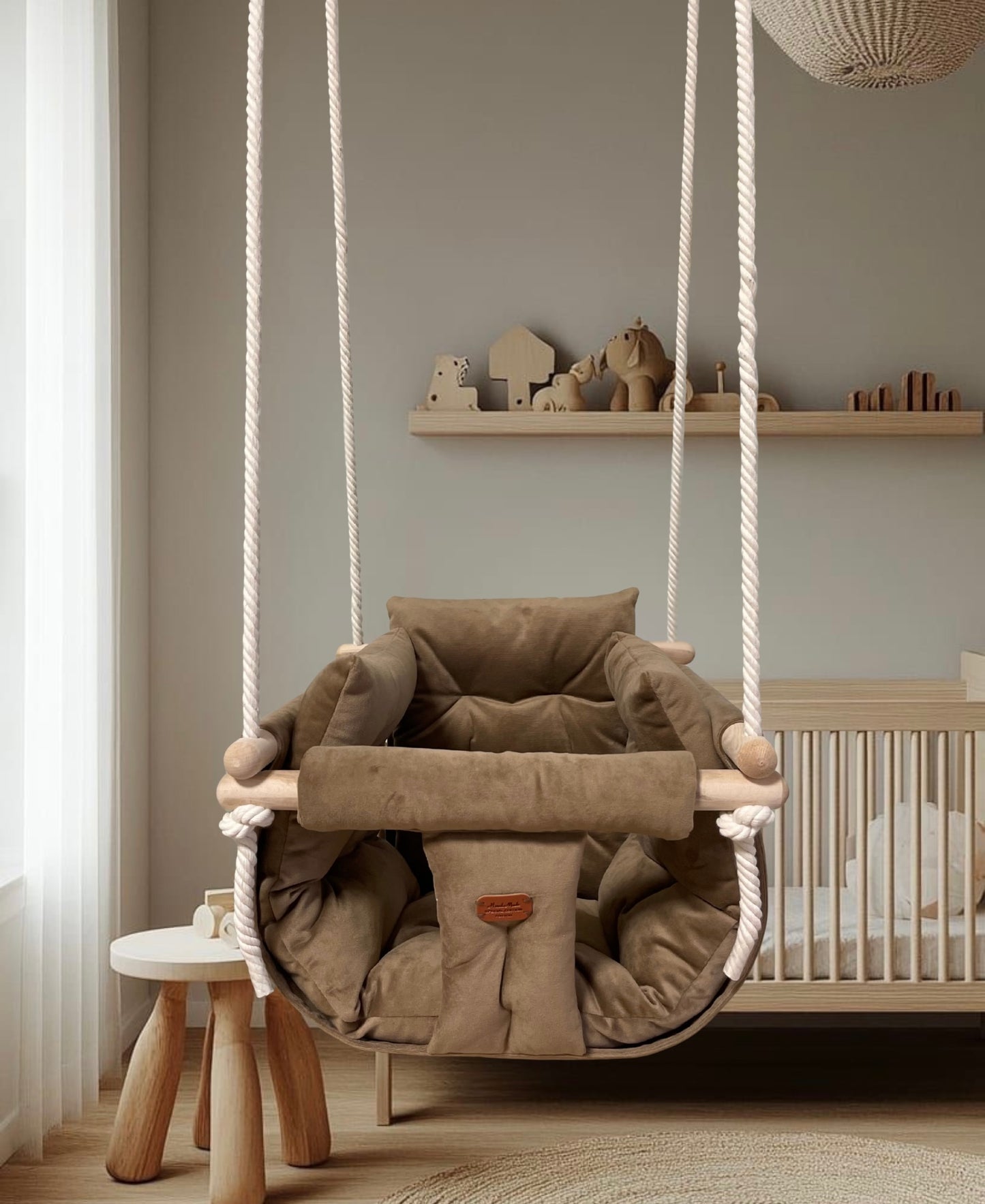 Luxury Teddy Brown plišana ljuljaška
