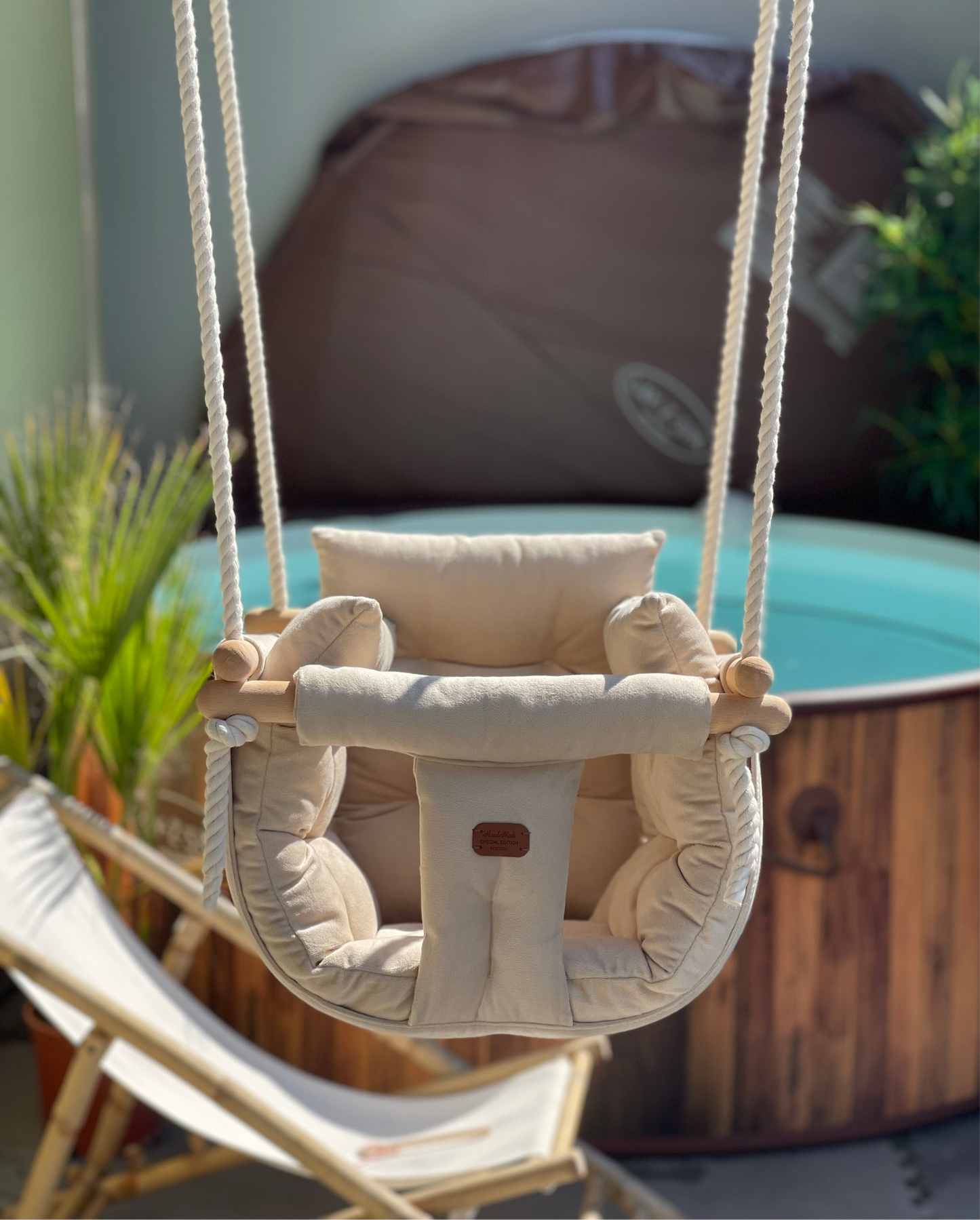 Luxury Cappuccino - Ručno rađena ljuljaška za bebe